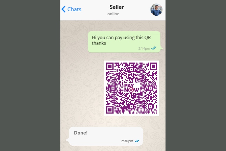 paynow qr payment face to face